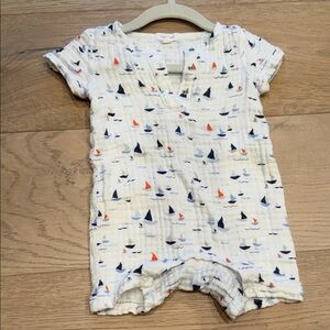 Angel Dear Nautical Baby Romper 6-12M